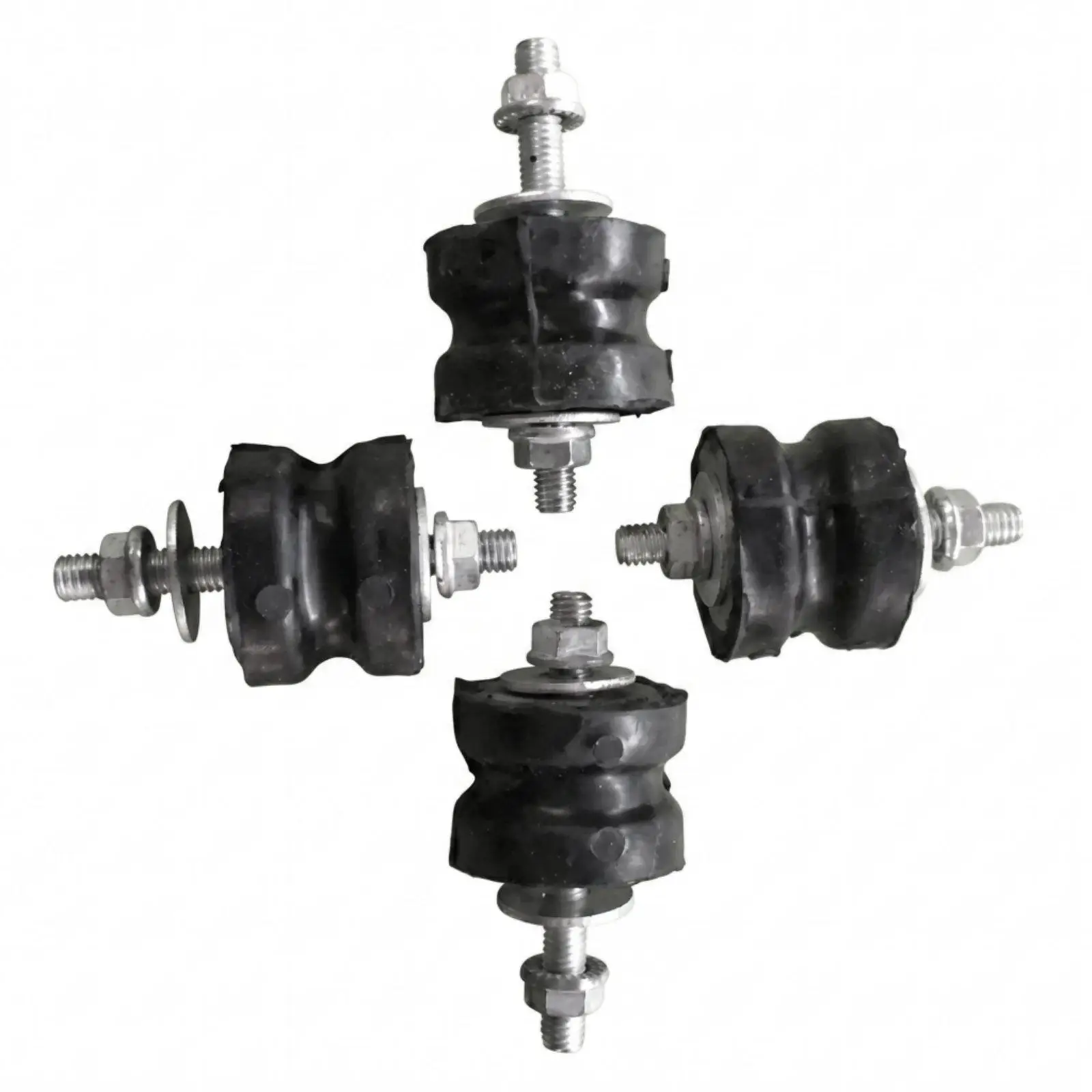 4 Pieces Generator Rubber Mount Noise Reducing Non Slip Vibration Isolator Foot Shock Absorbing Rubber Blocks Generator