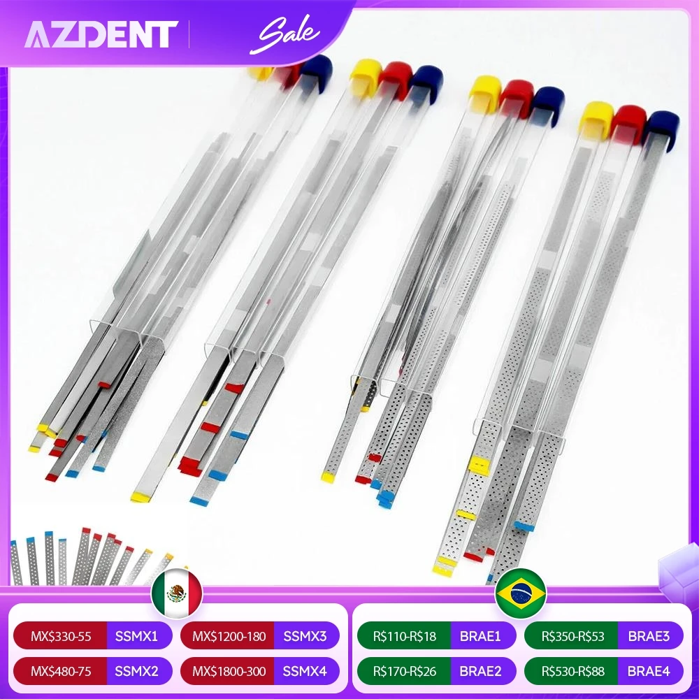 azdent-1-caixa-5-pecas-tira-de-polimento-de-diamante-dental-com-sem-furo-superficie-de-lixa-lados-unicos-duplos-polimento-clareamento-dos-dentes