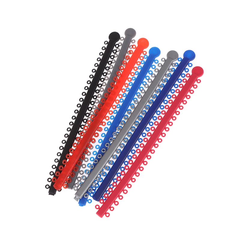 20 العصي تقويم الأسنان مطاطا روابط الأوعية الدموية العصابات الملونة للأقواس الأقواس علاج تقويم الأسنان #5