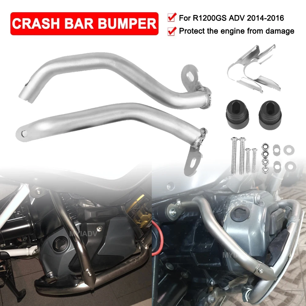 

Motorcycle Engine Crash Bar Bumper Frame Protector For BMW R1200GS Adventure GS R1200 ADV 2014-2016 Lower Reinforcements Bar Kit