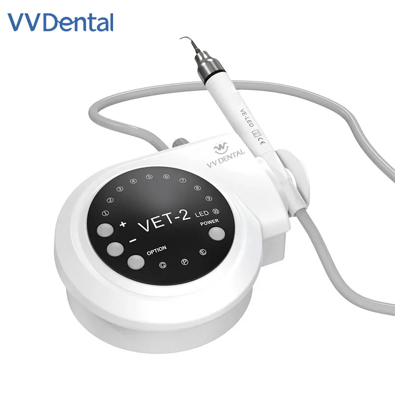 VVDental Dental Ultrasonic Scaler With 5 Tips for Teeth Cleaning Whitening Oral Care Equipment Removal Of Stains And Calculus VE