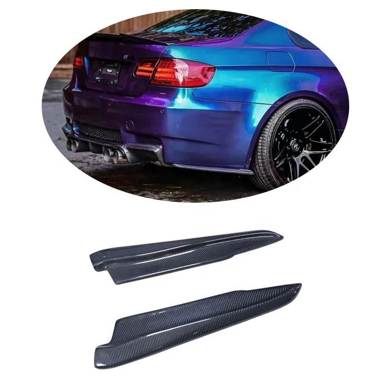 

For BMW E92 E93 M3 Carbon Fiber Rear Bumper Lip Splitter Winglet Apron