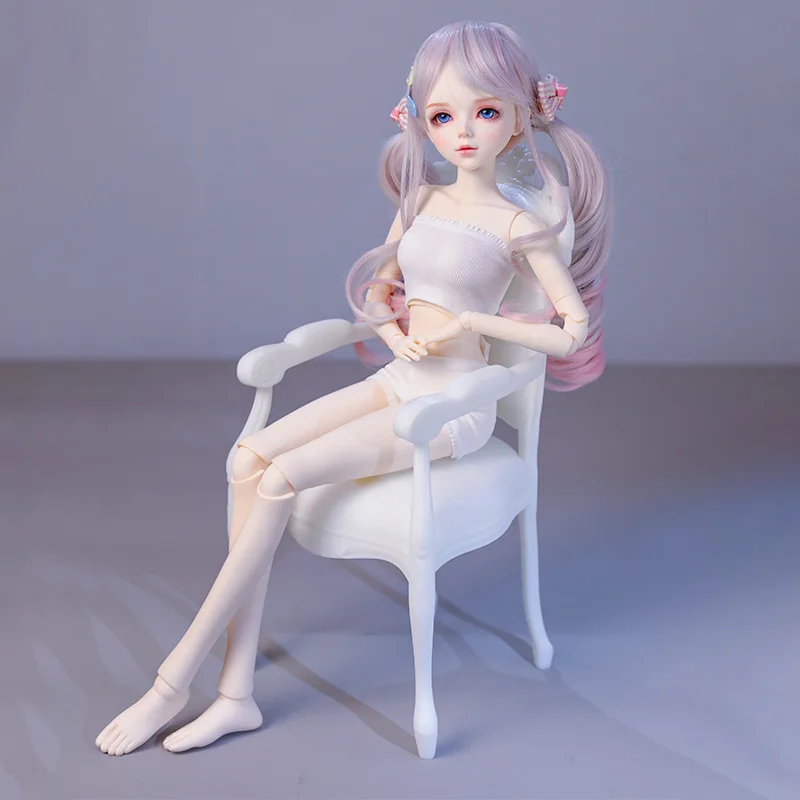

New 3-point BJD doll solid body movable joint naked baby can change eyes, change hair DIY change makeup baby head