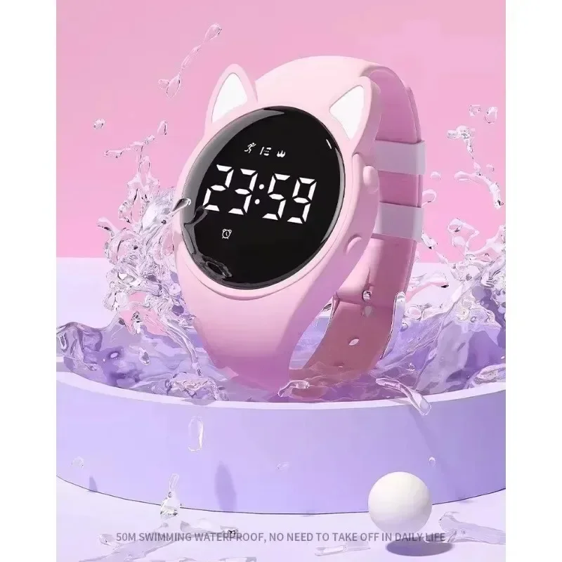 น่ารักฟิตเนส Non-Bluetooth ALARM กิจกรรม Tracker เด็กดิจิตอลนาฬิกา Relojes Digitales Para Ninos