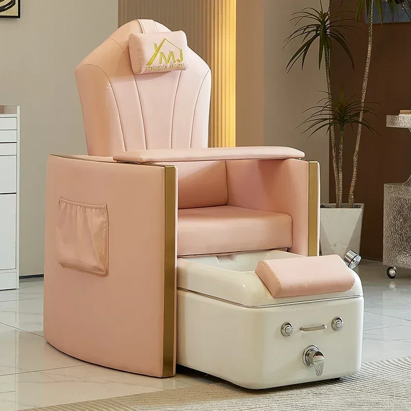 Nail salon foot bathing Manicure Station Electric backrest lift massage throne Pedicure Chair