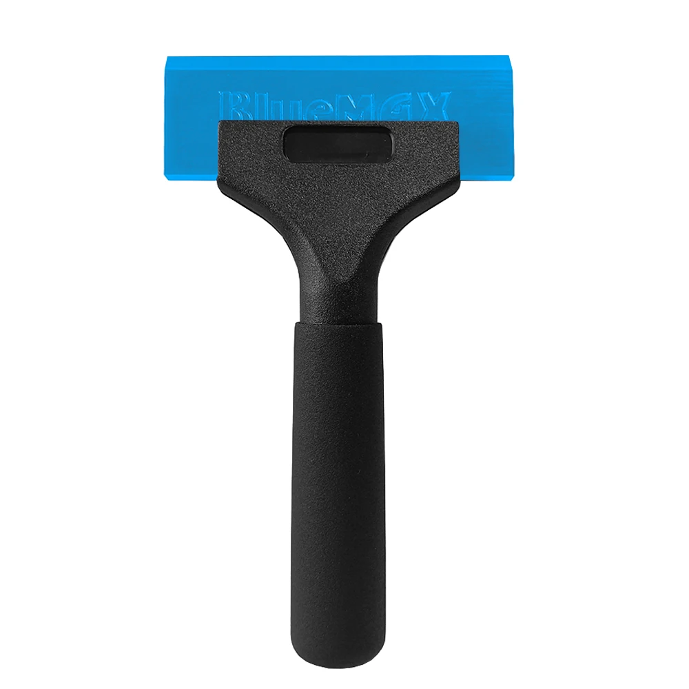 Long Handle Bluemax Squeegee Building Film Car Tinting Glass Clean Water Wiper Ice Scraper Carbon Fiber Wrap Tool B25