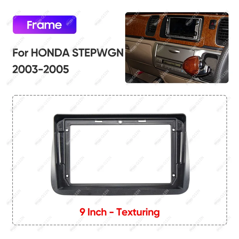 For HONDA 2003-2005 STEPWGN 9 INCH Car Radio Android Stereo Audio Screen Multimedia Video Player Navigation Frame Texturing