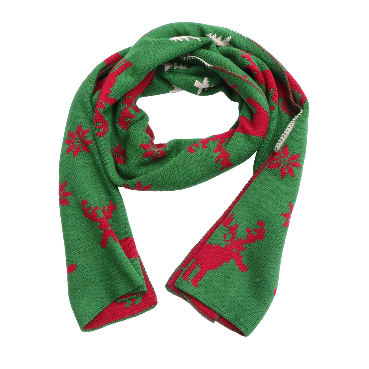 

Christmas Warm Scarf Scarves Decor Cartoon Neck Warmer Acrylic Lovers Couple Gift