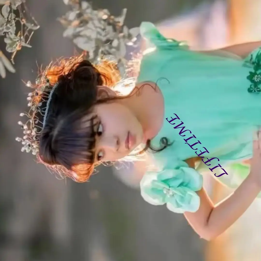 

Мятно-зеленое 3D-платье с цветочным узором для девочек на свадьбу, длинное детское платье для дня рождения, Первого Причастия, с возможностью индивидуального заказа цветов