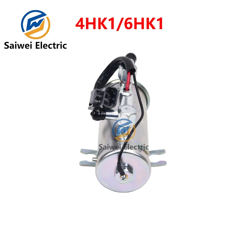 Electric Fuel Feed Pump 24V 4HK1 6HK1 Compatible with Case Excavator CX210B