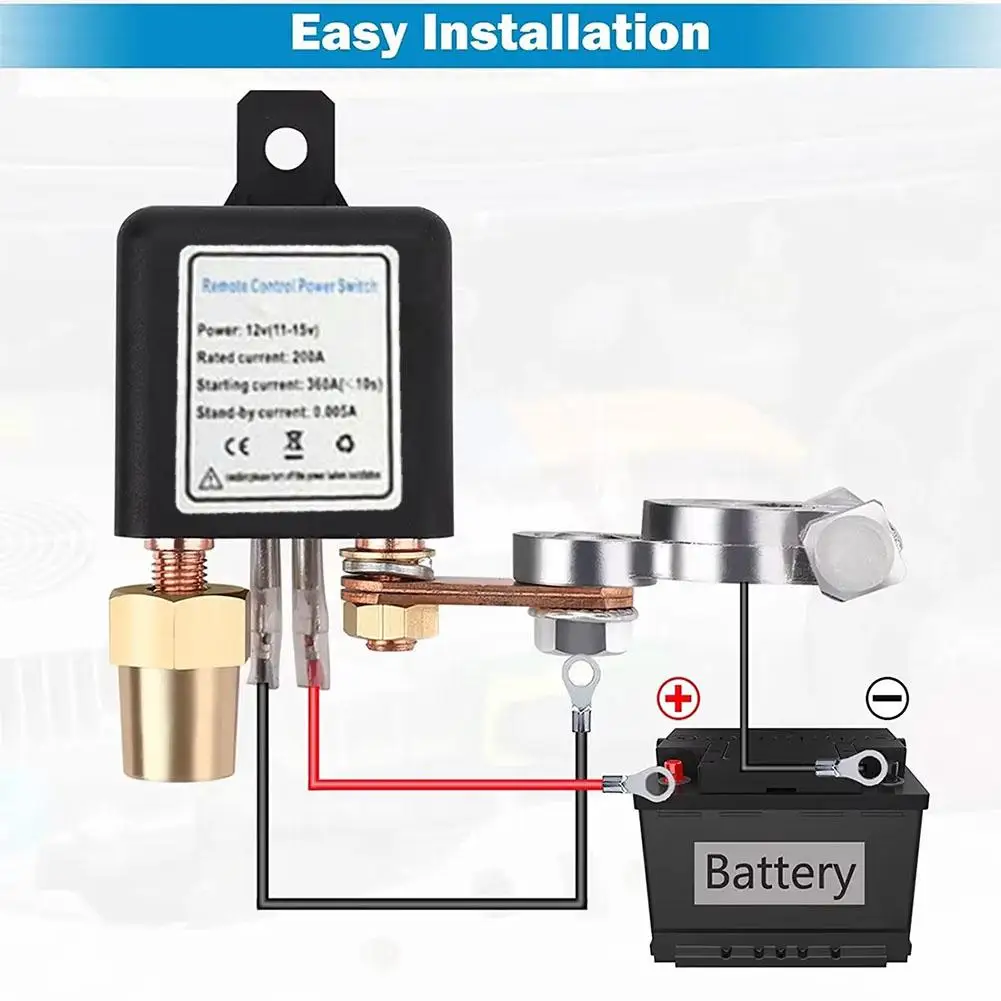 

Автомобильный аккумулятор, 12 В, пульт дистанционного управления, отключение питания, отключение аккумулятора, изолятор для большинства автомобилей T7S5