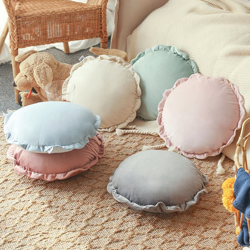 You pear girlish style ins Nordic simple round cute sofa pillow waist pillow pillowcase small cushion cushion cushion