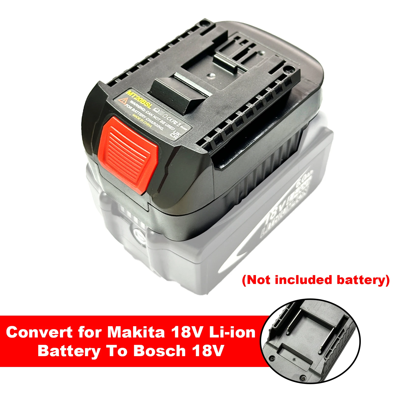 

Battery Adapter Converter for Makita 20V Max Li-ion Battery Converter to for Bosch 18V lithium battery Electric Tool MT20BSL