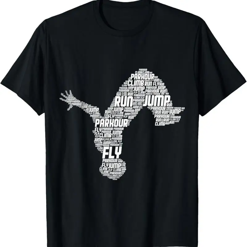Parkour Freerunner Freerunning Traceur Men Boys T Shirt