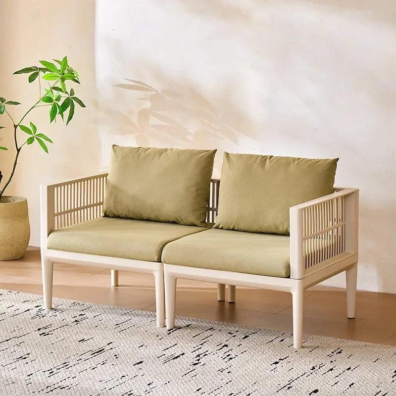 Bo Yejia outdoor single chair double seat waterproof sunscreen light luxury villa courtyard comfortable lazy sofa can be spliced