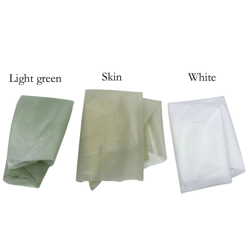 3 Colors Light Green Skin Transparent Biofilm Pu Skin Cap for Making Men's Toupee Topper Hair Injection Wigs Hair Accessories