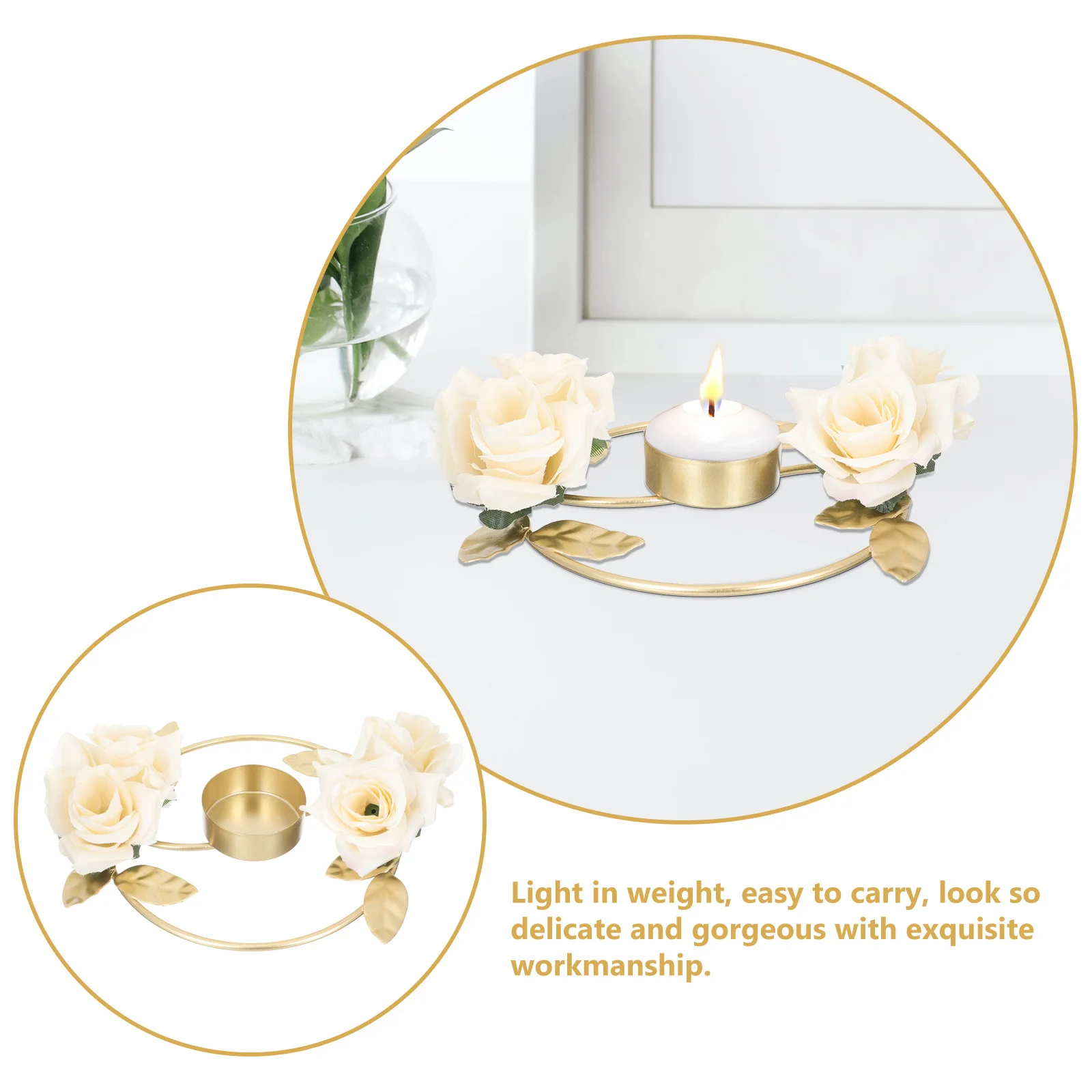 

Metal Rose Holder Iron Wedding Decoration Table Centerpiece Diy Home Party Decor Flower Craft Accessory