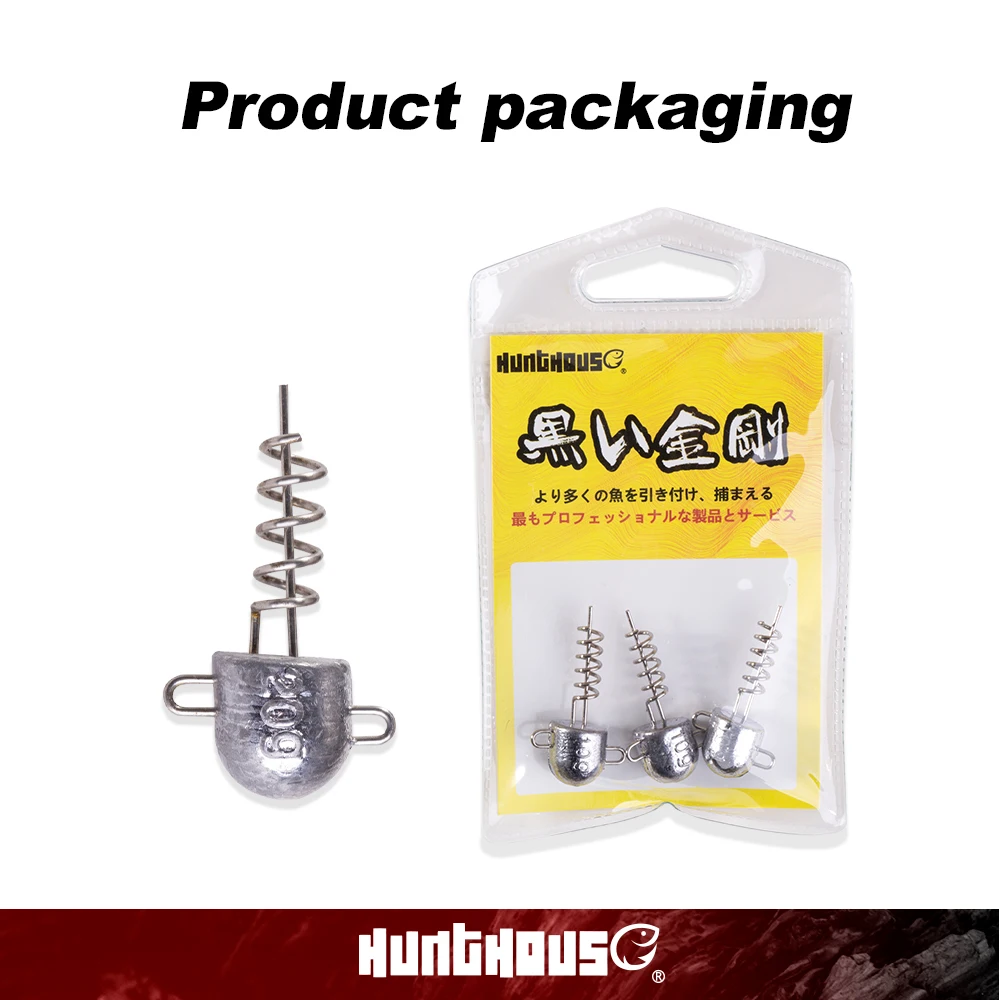 Hunthouse Fishing Hook Soft Lure Screw Head Jig Head for Big Shad 5g 10g 15g 20g Fishing Tool Fishing Tackle Equipment LW306