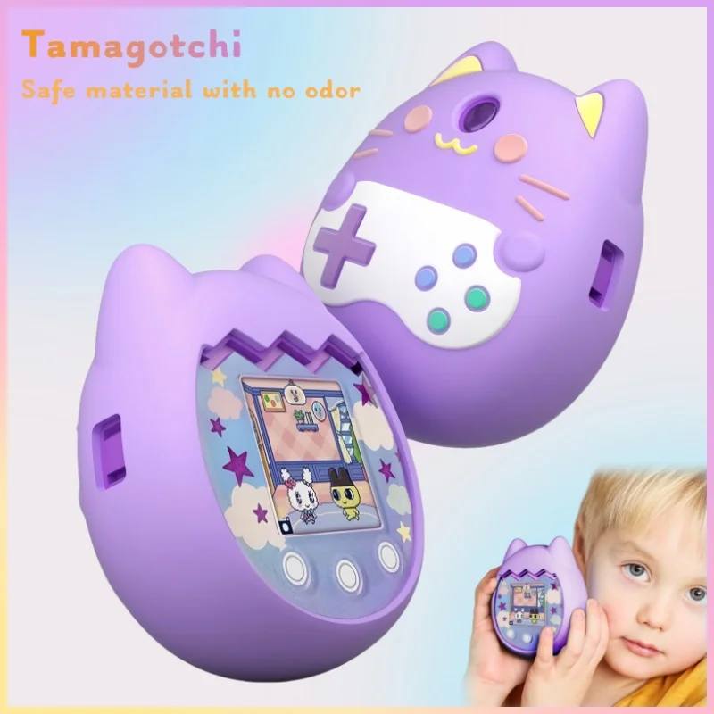 Silicone Case Protective Skin Sleeve Shell Anti-Scratch Soft Sleeve Skin Cover Waterproof For Tamagotchi Pix Virtual Pet Machine