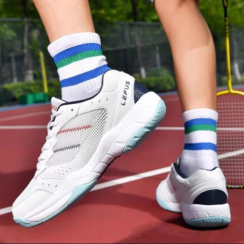 

Новинка 2026: Мужские дышащие кроссовки для бадминтона и тенниса, нескользящие, для настольного тенниса, износостойкие, для игры в помещении