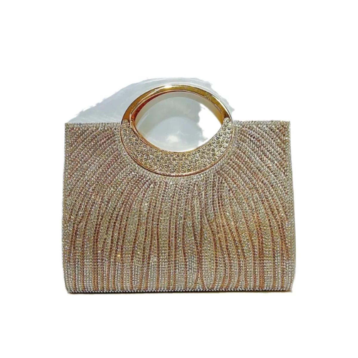 

2025 New Sparkle Rhinestone Evening Bag Luxury Bridal Bridesmaid Clutch Fashion Banquet Party Bag Handbag Shoulder Crossbody Bag