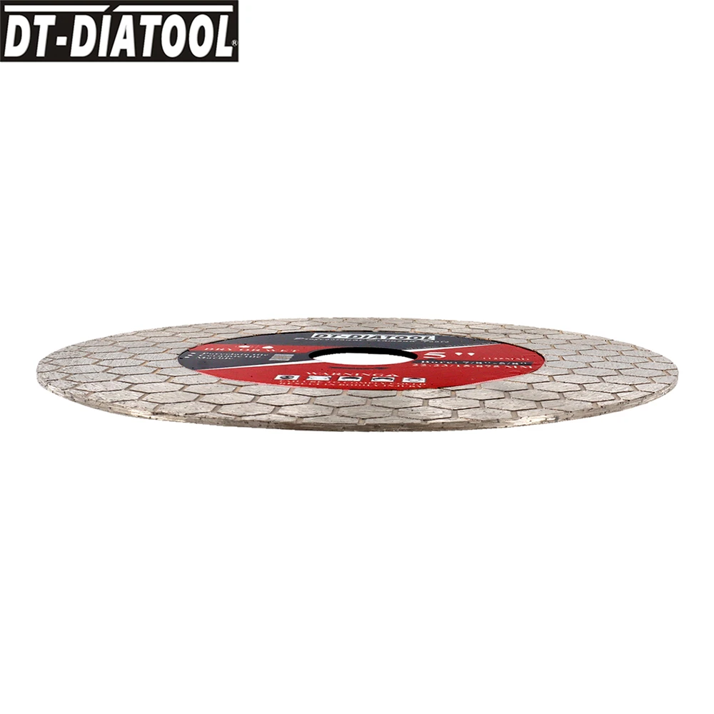 DT-DIATOOL 3 قطعة 5 "/125 مللي متر المزدوج الجانب قاطع ماسي طحن شفرة المنشار تتحمل 22.23 مللي متر سيراميك الحجر الاصطناعي الرخام