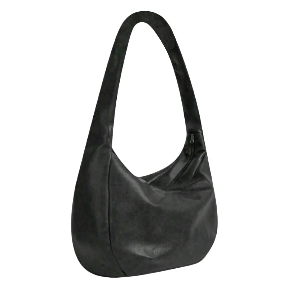 

Large Capacity Men's Crossbody Bag​​ Vintage Style PU Leather Shoulder Bag Casual Tote Bag​​ Handbag​​ For Men And Women