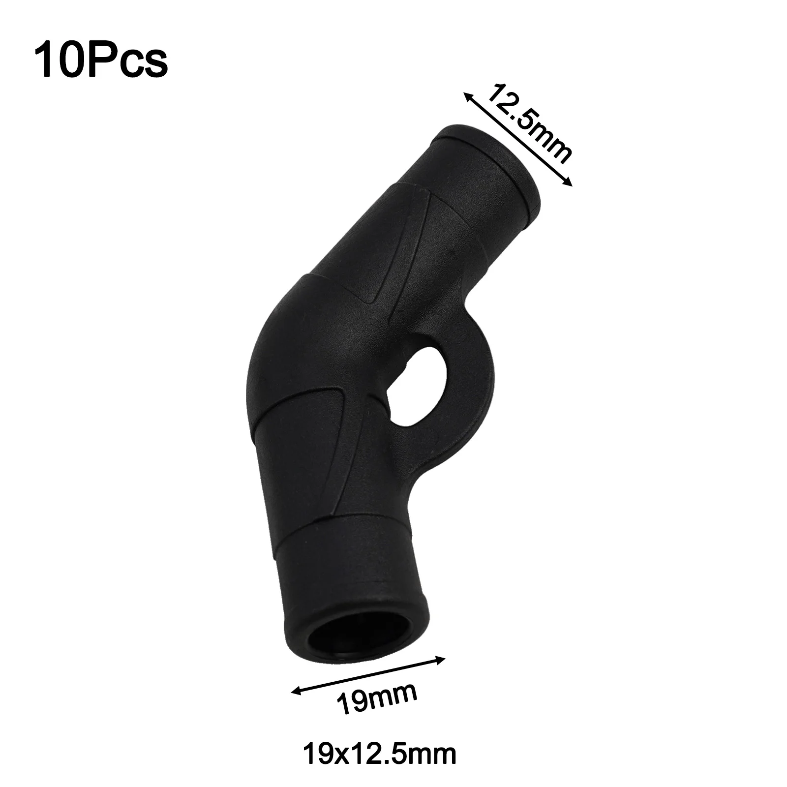 

Plastic Tent Connector Camping Tent Pole Joint Camping Outdoor Practical Tent Accessories 130° Bend Black Color