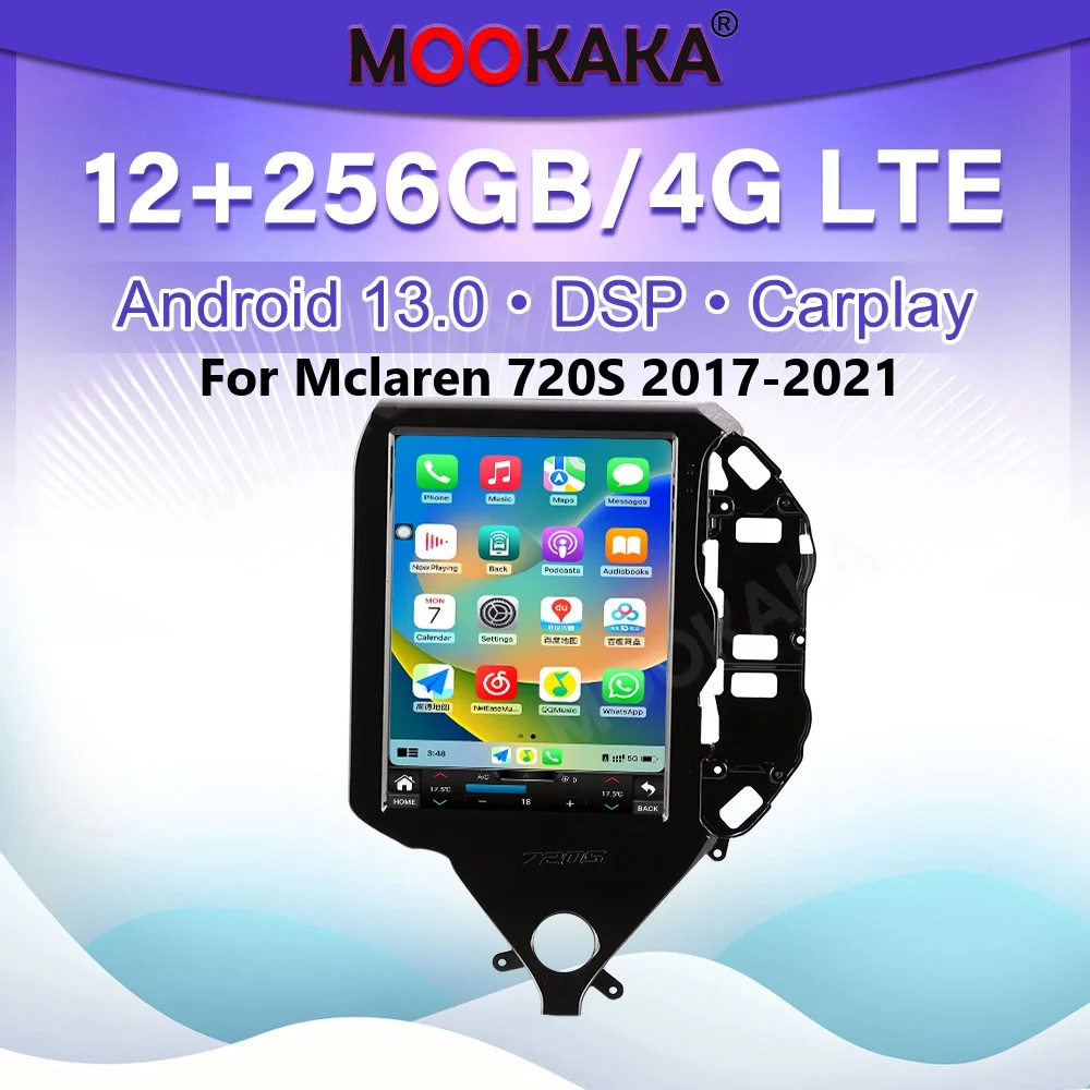 

Автомагнитола 9.7'' для McLaren 720S 2017-2021 с беспроводным CarPlay, Android Auto, GPS-навигацией, DSP и стереосистемой