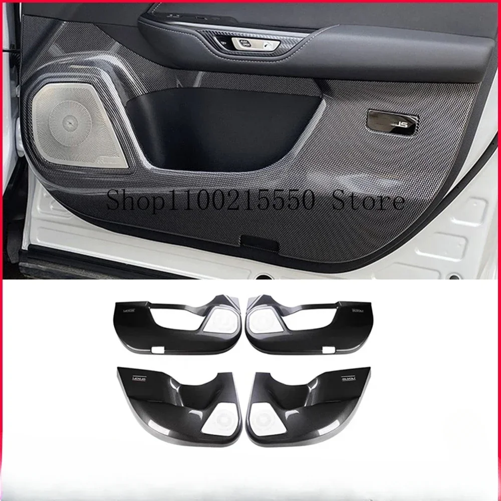 Carbon Fiber ABS Car Door Anti Kick Pad For Lexus NX260 NX350h NX400h 2022 2023 Car Door Side Edge Protecive Stickers