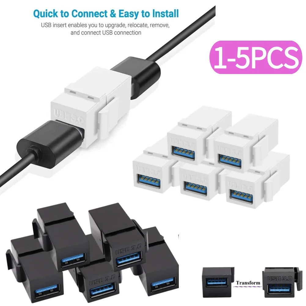 

USB 3.0 Keystone Jack Вставки для подключения оборудования с USB-портом Защелкивающийся разъем Разъем-адаптер для настенной панели Розетка