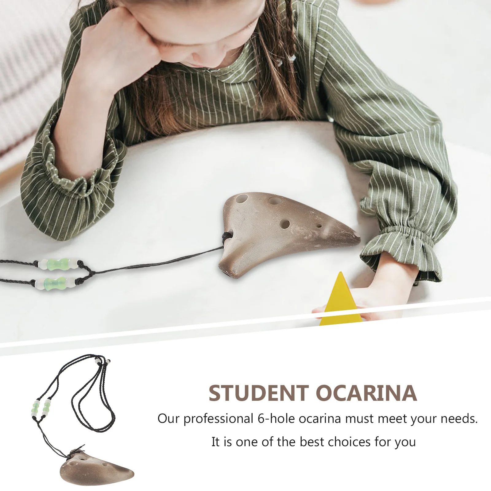 

6 Hole Dolomite Portable Ocarina Mini Music Instrument Beginner Gift 6 Hole Ocarina Music Instrument