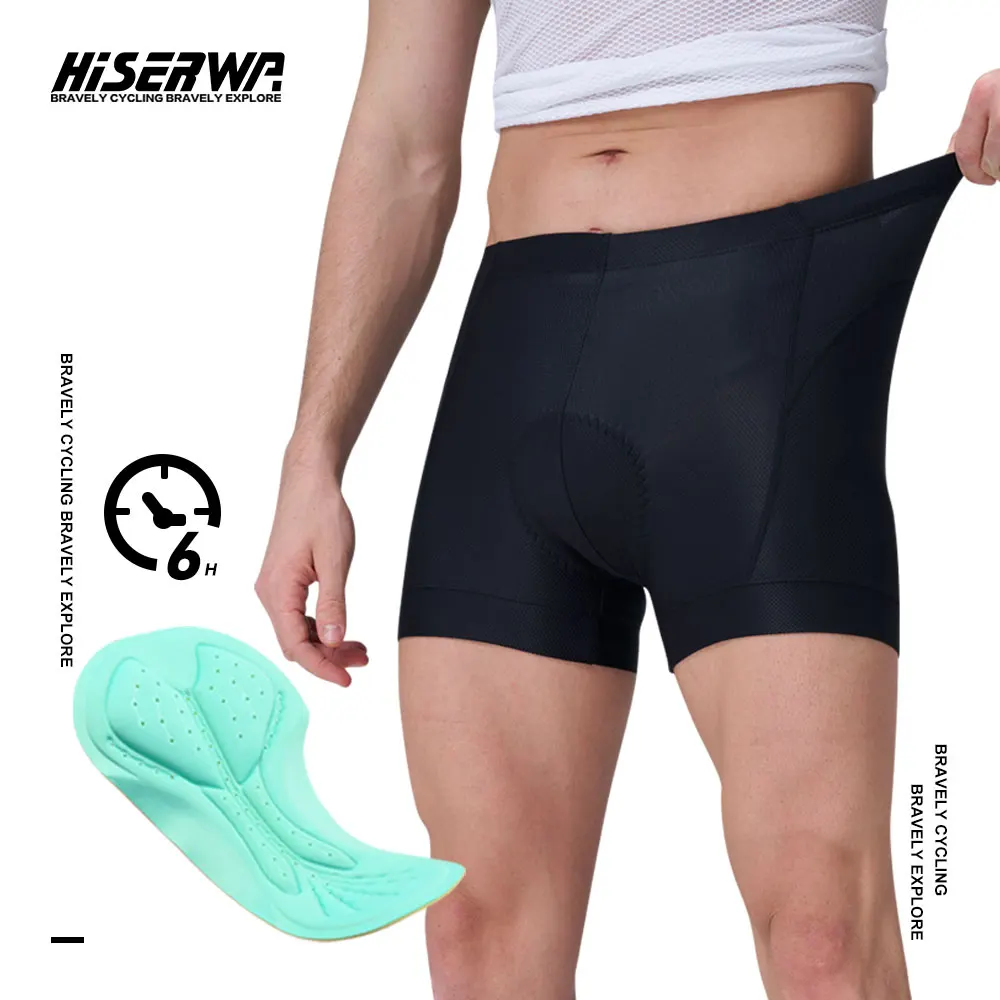 

HISERWA Men Pro Breathable Cycling Shorts Cycling Underwear Shockproof Pad Quick Dry Bicycle Underpant MTB Road Bike Shorts