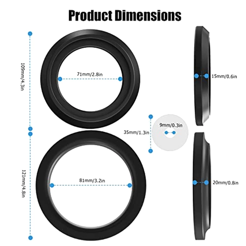 RV Toilet Seal Kit Compatible - 34120 Waste Ball Seal Stylish And Efficient Set Kit For RV Toilets