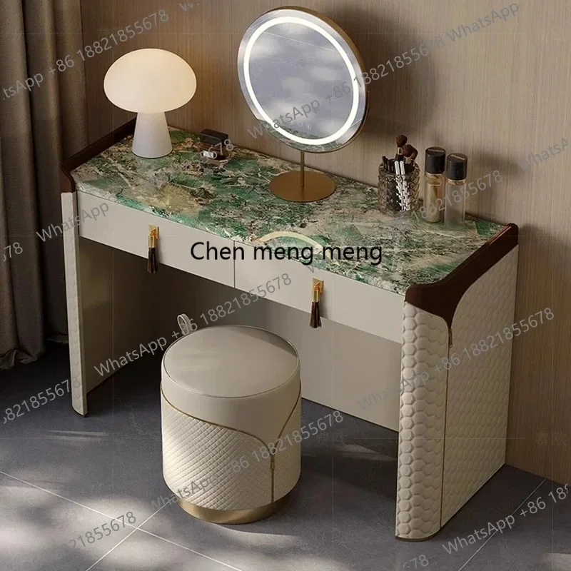 

F150 European Makeup Vanity Table Desk Mirror Bedroom Chair Dressing Table Wood Service Cosmetics Penteadeira Postmodern Furnitu