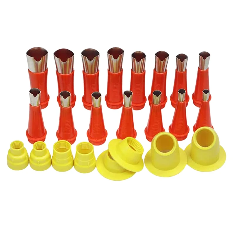 23pc de aço inoxidável calafetagem v bocal aplicador finalizador cola selante silicone ferramenta acabamento pia cozinha conjunta durável