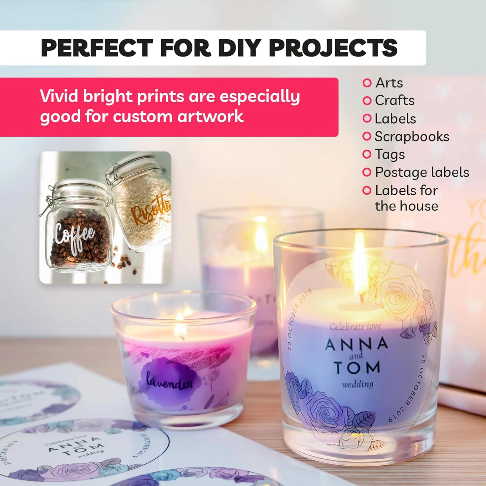 A4 10 قطعة حجم الرسالة 8.3 "x 11.7" ورق لاصق فينيل قابل للطباعة للطابعة النافثة للحبر 100% شفاف شفاف غير مقاوم للماء