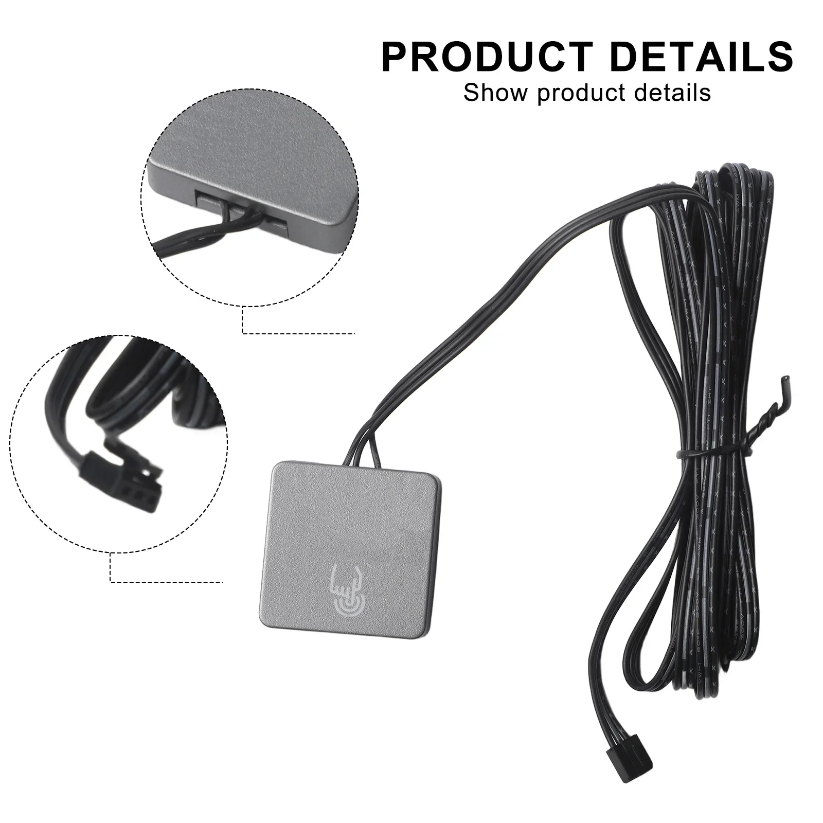 

For Home Lighting For Furniture Lighting 12V 24V Cabinet Light Partition Sensor Switch Black For Cabinet Lighting