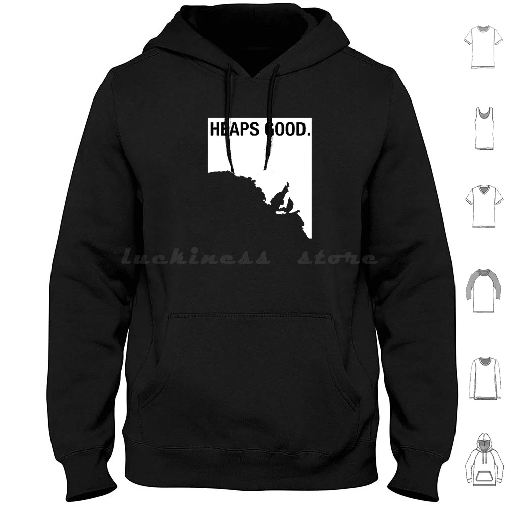 

Sa Heaps Good Толстовка с капюшоном из хлопка с длинным рукавом Южная Австралия Adelaide Heaps Good