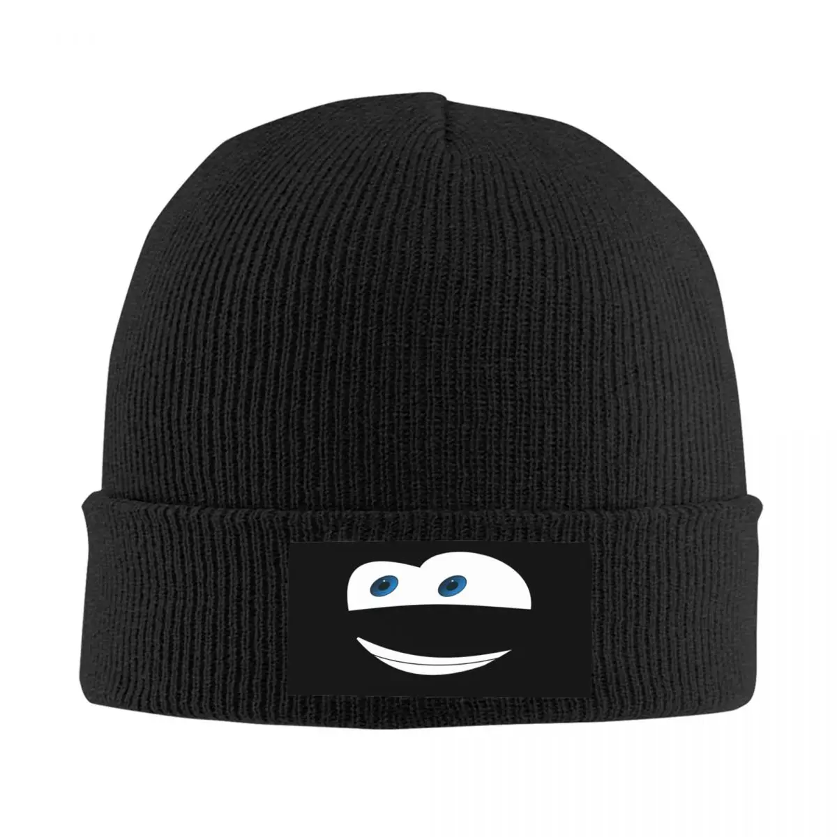 

Custom Lightning McQueen Skullies Beanies Caps Unisex Winter Warm Knitting Hat Men Women Adult Eyes Bonnet Hats Outdoor Ski Cap