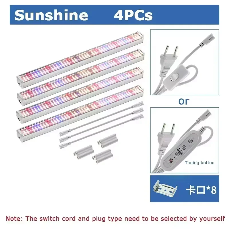 Full Spectrum Hidropônico Vegetal Fill Light, T12 Daylight Tube, LED Plant Grow Light, Estufa Estufa Cultivo