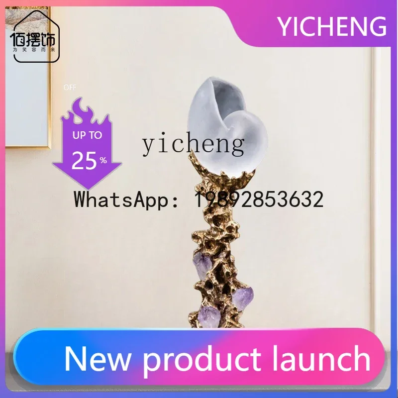 X1  European-style glazed ornaments luxury living room entrance aisle hotel design sense art vertical height handicrafts