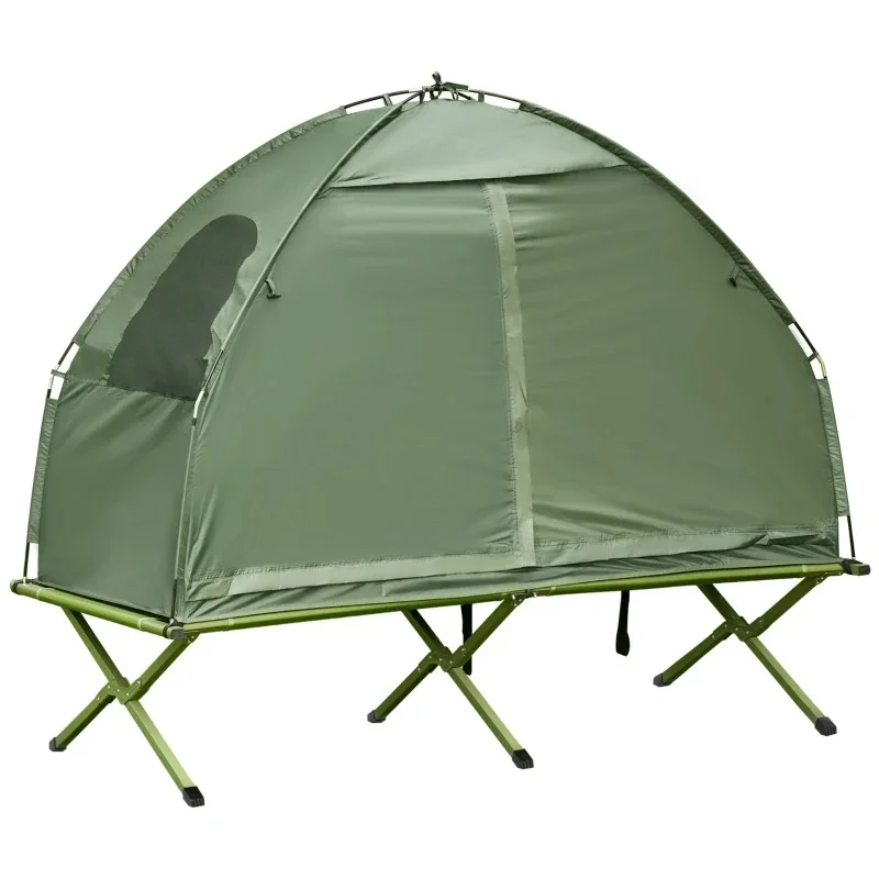 Portable 2-Person Foldable tenda velbed Luxury Camping cot tent with Elevated Bed Waterproof and Automatic Features for Campers