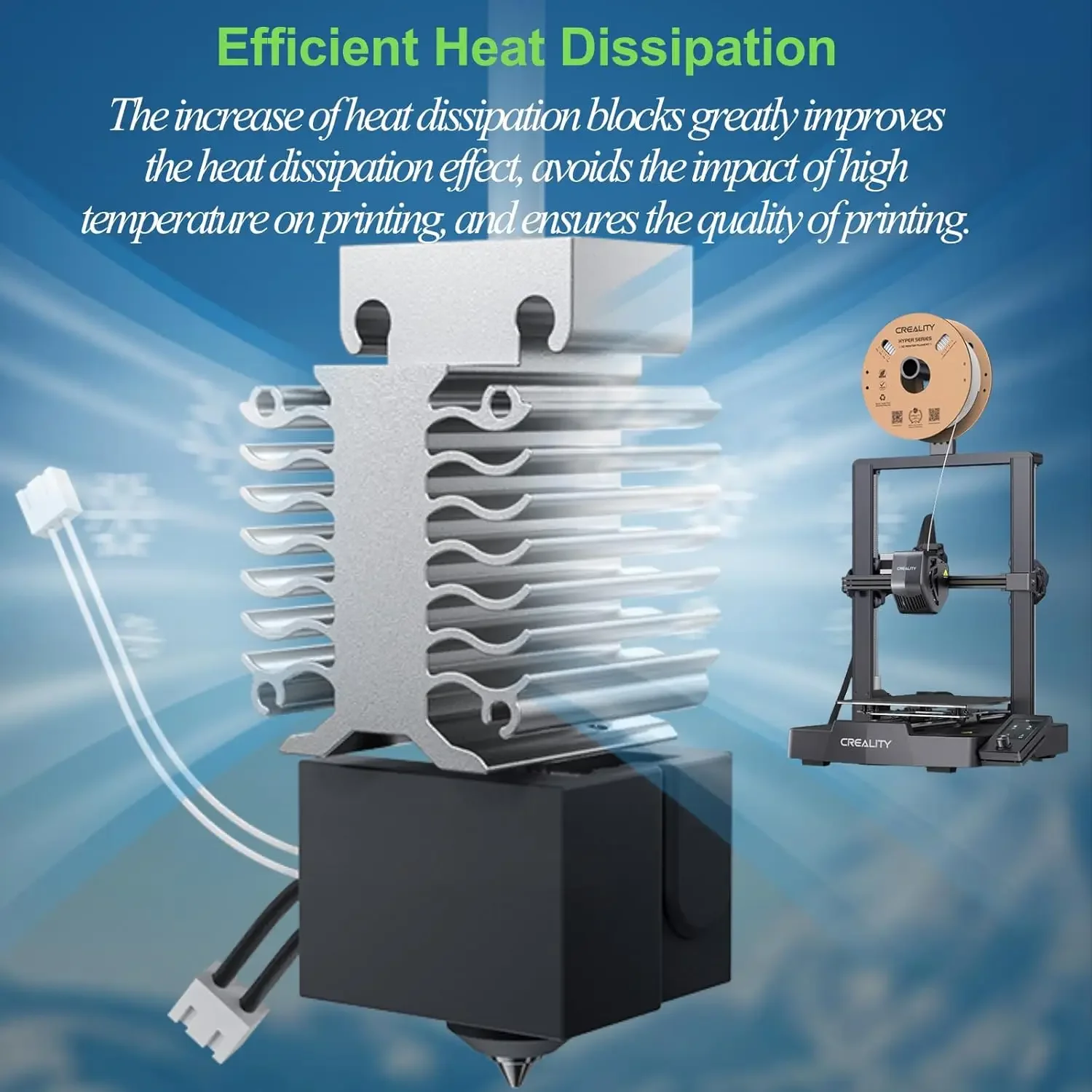 Creality Hotend Kit for Ender‑3 V3 SE, Multiple Nozzles & Stainless Steel Bimetallic Throat 3D Printer Parts