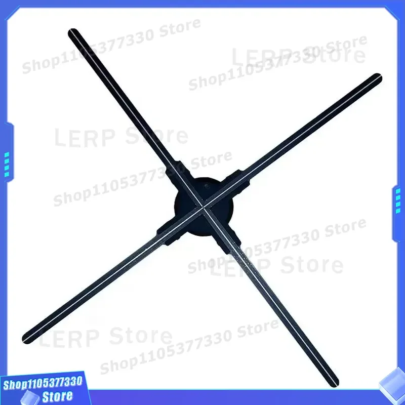 100cm 3D Holographic Fan Display Large Size Digital Signage Video Projector Aluminum Body 180 Degree Viewing Angle for