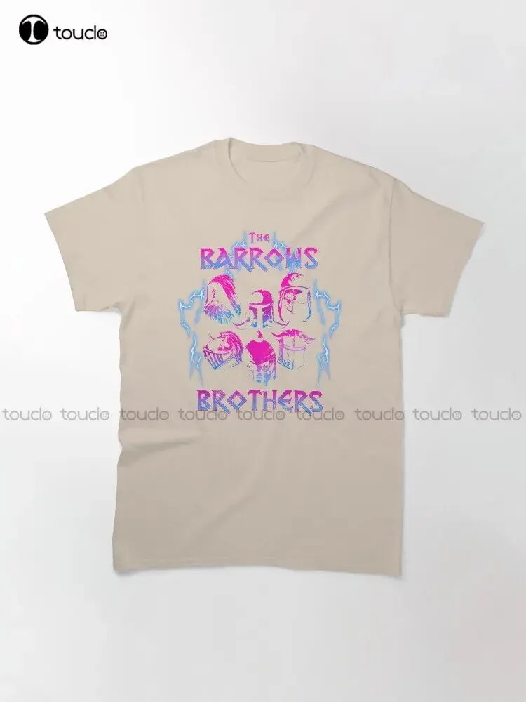 The Barrows Brothers Metal Band! Classic T-Shirt Black Mens Tshirt Custom Aldult Teen Unisex Digital Printing Tee Shirts Xs-5Xl