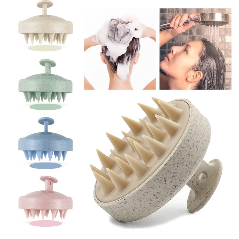 1/3/5 Silikon Shampoo Pinsel Kopf Kopfhaut Massage Kamm Haar Waschen Kamm Körper Massage Pinsel Bad Dusche Salon friseur Werkzeug