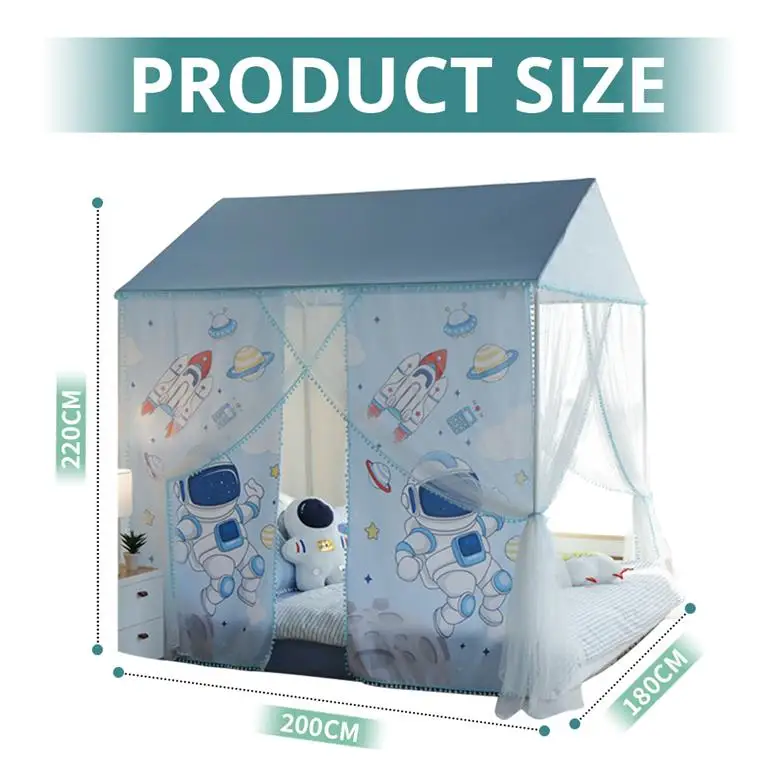 New Model Bedroom Floor Mosquito Net for Family Use Princess Mosquito Net for Boys' Tent Bed Curtain Mosquito Net