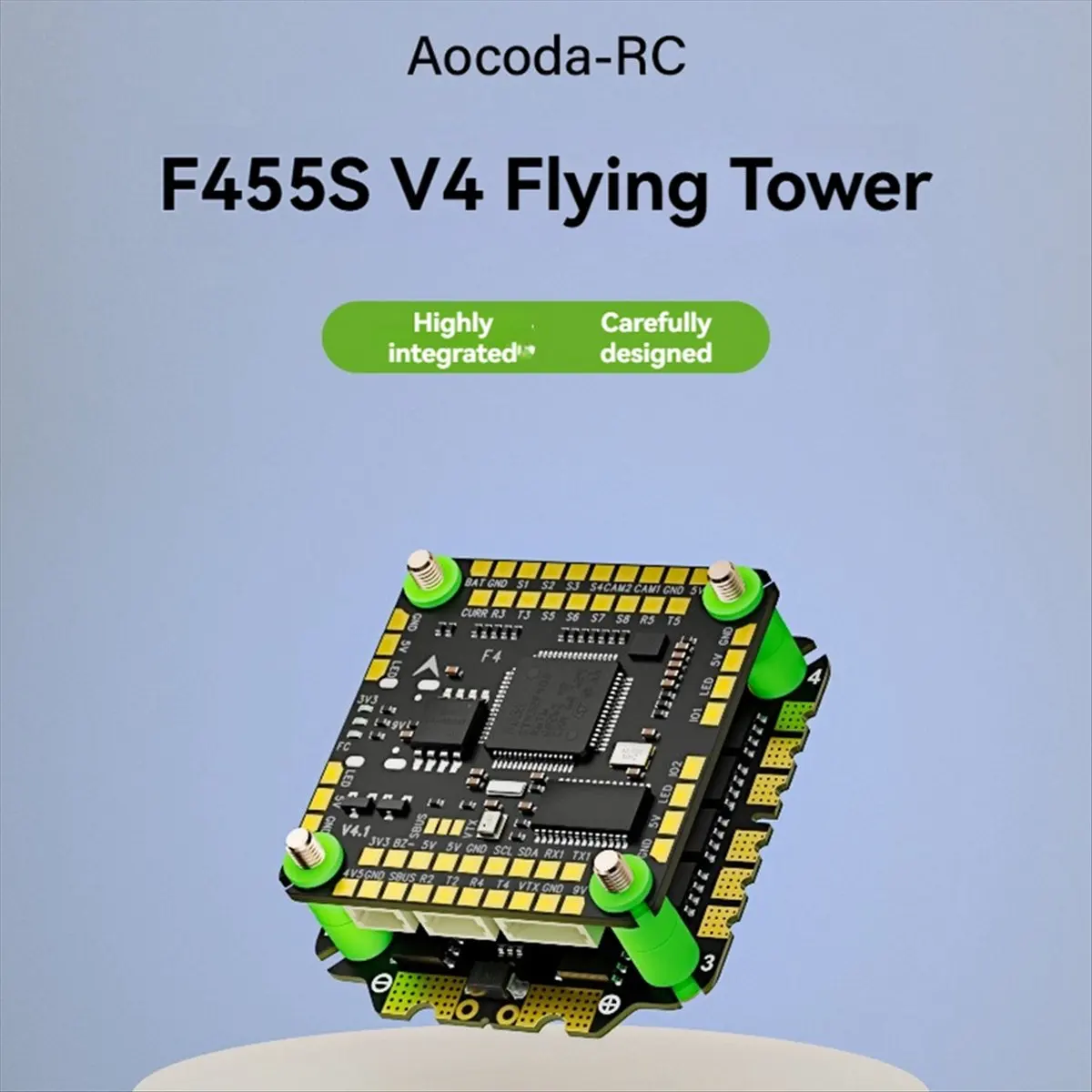 SCLS F455S V4 FC&ESC FPV Stack F405 V4 Flight Controller 55A 4in1 ESC 30X30mm for RC FPV Racing Drone