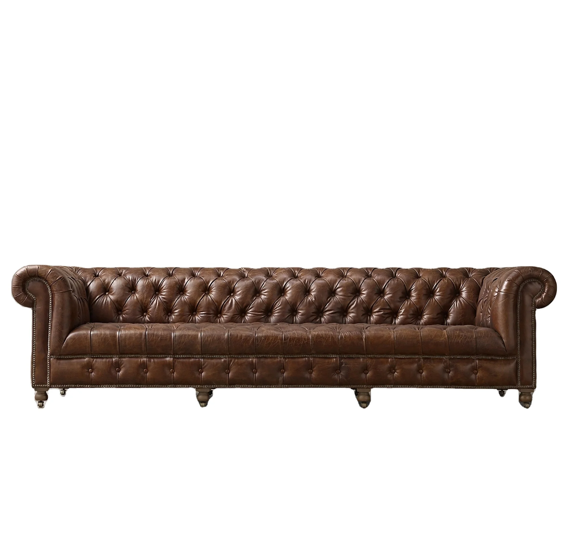 ！@Classic Italia Chesterfield Chair Living Room Sofa Single Sofa Chair Leather Sofa Set Indoor Furniture
